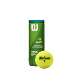 WILSON Youth Tennis Ball - US Open Green Tournament Single Can (3 Balls)