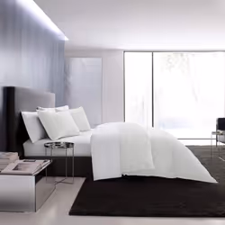 Vera Wang - Queen Duvet Cover Set  Luxury Cotton Bedding with Button Closure  Includes Matching Shams Waffle Pique White  Que ...