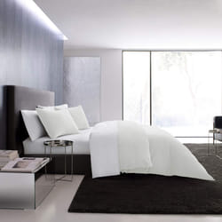 Vera Wang - Queen Duvet Cover Set  Luxury Cotton Bedding with Button Closure  Includes Matching Shams Waffle Pique White  Queen