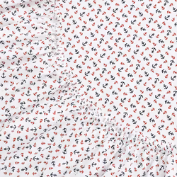 Tommy Hilfiger - Sheet Set  Cotton Percale Bedding with Matching Pillowcase  Crisp & Cool  Premium Quality Home Essentials (Atlantic Anchors Red  Twin