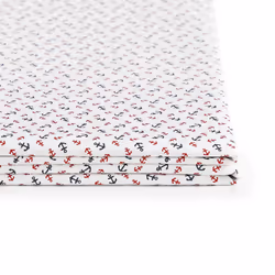 Tommy Hilfiger - Sheet Set  Cotton Percale Bedding with Matching Pillowcases  Crisp & Cool  Premium Quality Home Essentials (Atlantic Anchors Red  Kin