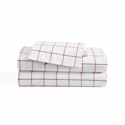 Tommy Hilfiger - Sheet Set  Cotton Percale Bedding with Matching Pillowcases  Crisp & Cool  Premium Quality Home Essentials ( ...