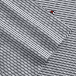 Tommy Hilfiger - Sheet Set  Cotton Percale Bedding with Matching Pillowcases  Crisp & Cool  Premium Quality Home Essentials (Highland Ticking Stripe N