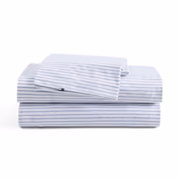 Tommy Hilfiger - Sheet Set  Cotton Percale Bedding with Matching Pillowcases  Crisp & Cool  Premium Quality Home Essentials ( ...