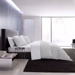 Vera Wang - Queen Comforter Set Luxury Cotton Bedding Set with Matching Shams Chic Room Essentials (Waffle Pique Queen Moo ...