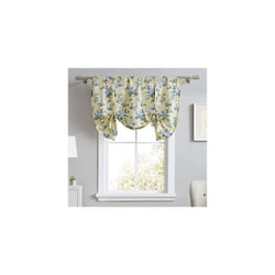 Laura Ashley - Cotton Pole Top Valance, Stylish & Lightweight Window Treatment for Home Decor (Cassidy Yellow, 50" x 25")