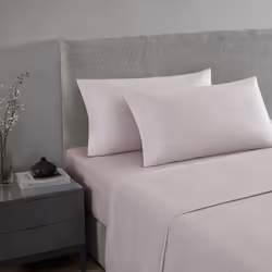 Vera Wang - Queen Sheet Set  Luxury Sateen Cotton Bedding  800 Thread Count  Soft & Smooth Home Decor Eyelet Pink  Queen