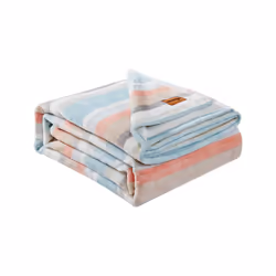 Wrangler - Twin Blanket  Ultra Soft Plush Fleece Bedding  Yellowstone Inspired  Luxuriously Soft Bedding for Bed or Couch (Glen Canyon Stripe Blue  Tw