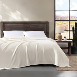 Wrangler- King Blanket  Ultra Soft Plush Fleece Reversible Bedding  Yellowstone Inspired (Solid Sand  King)
