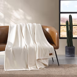 Wrangler- King Blanket  Ultra Soft Plush Fleece Reversible Bedding  Yellowstone Inspired (Solid Sand  King)