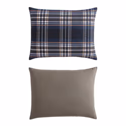 Wrangler- King Duvet Cover Set  Reversible Bedding Set with Matching Sham(s)  Casual Home D?cor (City Flats Plaid Blue  King)