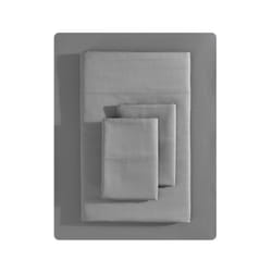 Vera Wang - Queen Sheet Set  Luxury Sateen Cotton Bedding  800 Thread Count  Soft & Smooth Home Decor (Charcoal  Queen)