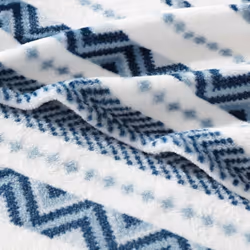 Wrangler - Throw Blanket  Soft Plush Fleece Bedding  Western Decor for Bed or Couch (Diamond Trail Blue  50"""" x 60"""")