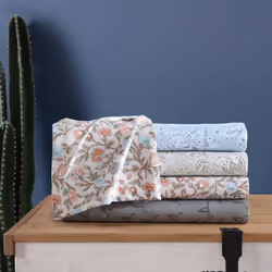 Wrangler  King Sheet Set  Silky  Lightweight Bedding Set  Floral Home Decor  OekoTex Certified Westward Floral Beige  King