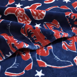 Wrangler - Throw Blanket  Soft Plush Fleece Bedding  Yellowstone Inspired  Western Decor for Bed or Couch (Knocking Boots Blue  50"""" x 70"""")