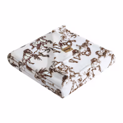 Wrangler - Throw Blanket  Soft Plush Fleece Bedding  Yellowstone Inspired  Western Decor for Bed or Couch (Mustangs Brown  50 ...