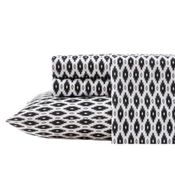 Wrangler - Sheet Set  Breathable & Wrinkle Resistant Bedding with Matching Pillowcases  Yellowstone Inspired  Fully Elasticized (Blaze Black  Queen)