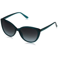 Calvin Klein Women's CK19534S Cat-Eye Sunglasses  Crystal Teal/Grey  5