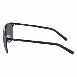 Calvin Klein Men's CK20123S Square Sunglasses  Matte Black/Solid Smoke