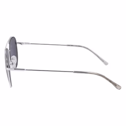 Calvin Klein Women's CK20120S Round Sunglasses  Silver  55/18/145