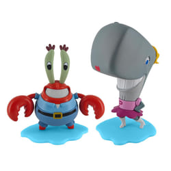 NECA Spongebob Squarepants |Officially Licensed Collectible 5"""" Scale Figures 2-Pack Amazon Exclusive  Mr. Krabs and Pearl