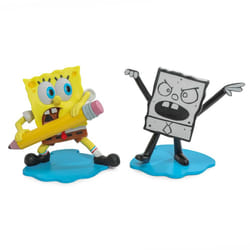 NECA Spongebob Squarepants |Officially Licensed Collectible 5"""" Scale Figures 2-Pack Amazon Exclusive  Spongebob and DoodleBob