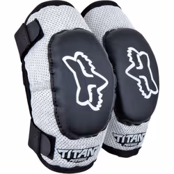 FOX Pee Wee Titan Kids Motocross Elbow Protectors, black-grey, Size S M