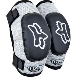 FOX Pee Wee Titan Kids Motocross Elbow Protectors, black-grey, Size S M