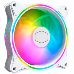 Cooler Master MasterFan MF120 Halo White Edition, Fan, 12 cm, 650 RPM, 1800 RPM, White