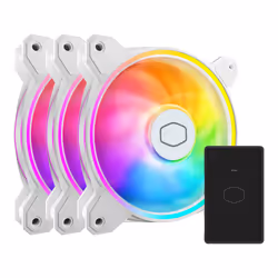 Cooler Master MasterFan MF120 Halo² white 3in1, Fan, 12 cm, 0 RPM, 2050 RPM, White
