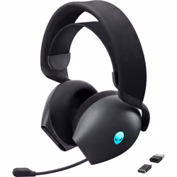 Alienware AW725H, Wired & Wireless, Gaming, 20 - 40000 Hz, 348 g, Headset, Black