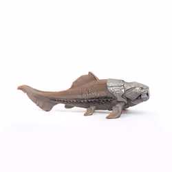 Schleich Dinosaurs Realistic Dunkleosteus Figurine with Movable Jaw - Prehistoric Jurassic Dino Toy with Highly Detailed Movable Jaw, Education and F
