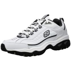 Skechers Men's Energy Afterburn Lace-Up White/Charcoal Sneaker 9 W US