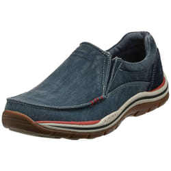 Skechers USA Men's Expected Avillo Relaxed-Fit Slip-On Loafer Navy 7.5 Medium US