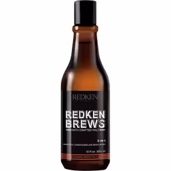 Redken Brews 3-IN-1 Shampoo For Men Shampoo Conditioner And Body Wash Mens Shampoo 10.1 fl. oz