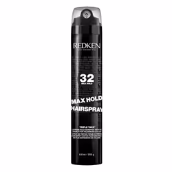 Redken Max Hold Hairspray 32 | Extreme Maximum High Hold Hairspray | Long-Lasting Lift & Body | All-Day Style Control | Dry F ...