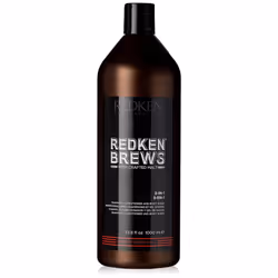 Redken Brews 3-In-1 Men's Shampoo, Conditioner, and Body Wash | Multi-