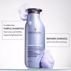 Pureology Strength Cure Blonde Purple Shampoo for Blonde & Lightened Color-Treated Hair  1.7 Fl Oz