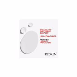 Redken | Hair Oil-In-Serum, Babassu Oil, Smooths Hair, Lightweight, Frizz Dismiss Instant Deflate, 125 ml