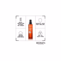 Redken | Hair Oil-In-Serum, Babassu Oil, Smooths Hair, Lightweight, Frizz Dismiss Instant Deflate, 125 ml