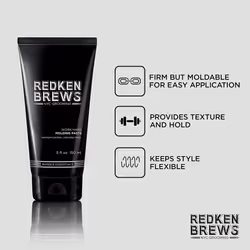 Redken Brews Work Hard Molding Paste (Maximum Control/Natural Finish) 459053-150ml/5oz