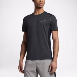 Nike Dry Miler, T-shirt, Adult, Male, Black, Monochromatic, XL