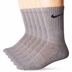 NIKE Unisex Performance Cushion Crew Socks with Bag (6 Pairs) Dark Gr