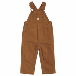 Carhartt Babyboys Infant Washed Duck Bib Overall  Brown  3 Mo
