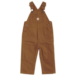 Carhartt Babyboys Infant Washed Duck Bib Overall  Brown  3 Mo