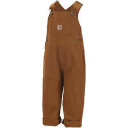 carhartt Little Boys Toddler canvas Bib Overall  carhartt Brown  2T