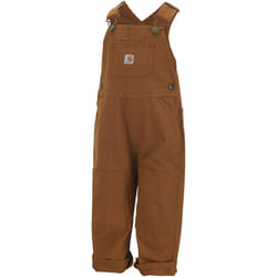 carhartt Little Boys Toddler canvas Bib Overall  carhartt Brown  2T