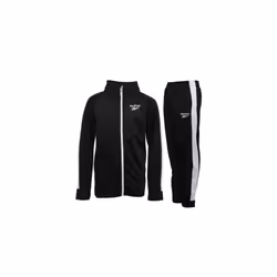 ) Reebok Signature Junior boys Tracksuit Black - Age 9-10 Years (Height 140cm