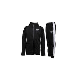 ) Reebok Signature Junior boys Tracksuit Black - Age 9-10 Years (Height 140cm