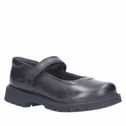 Hush Puppies Girls Tally Junior Touch Fastening Shoe - 13 Child UK, Black